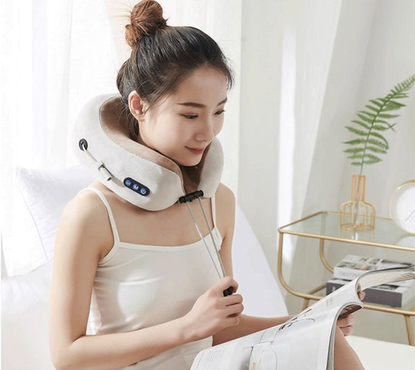 U Shaped Pillow Neck Massage Device Shoulder Back Cervical Massager